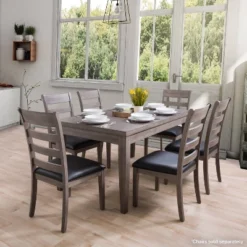 New York Wood Dining Table Washed Gray - CorLiving 10 New York Wood Dining Table Washed Gray - CorLiving -HOMCOM Sales Store GUEST 93d0ec12 77b4 4439 89d8 d0a17f106e74