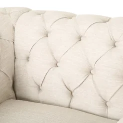 Voll Chesterfield Tufted Fabric Club Chair With Nailhead Trim - Christopher Knight Home -HOMCOM Sales Store GUEST 94b14388 dc6c 4db7 8e32 ae3380dc1340
