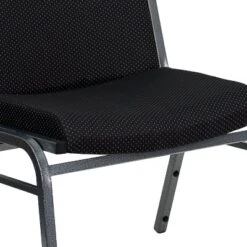 Emma And Oliver Big & Tall 1000 Lb. Rated Black Fabric Stack Chair -HOMCOM Sales Store GUEST 94df3550 a946 41e2 a873 09e78862c077