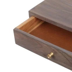 Bucyrus Rustic Glam Handcrafted Acacia Wood C Shaped Side Table Dark Brown/Gold - Christopher Knight Home -HOMCOM Sales Store GUEST 94f67cae ae72 48de 880f 4aaac1e0e5a8