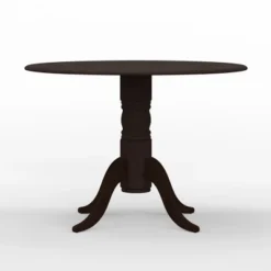 Glenwillow Home 42" Solid Wood Pedestal Base Double Drop Lead Dining Table -HOMCOM Sales Store GUEST 957b5434 7eb9 47e8 9f7f b41dfceb6601