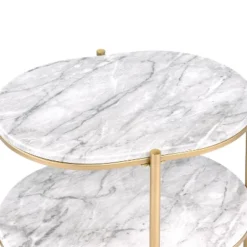 Crail Faux Marble Top Side Table - MiBasics -HOMCOM Sales Store GUEST 962728d1 bcea 4e70 9919 c6f20ea82e7c