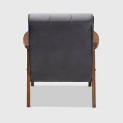 Asta Velvet Upholstered Wood Armchair - Baxton Studio -HOMCOM Sales Store GUEST 964dfc4b c20c 4815 9df2 6cb20cb7e328