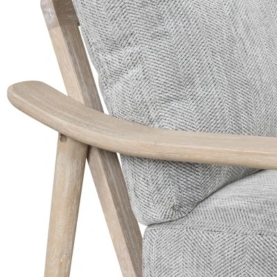 Retro Accent Chair With Solid Wood Frame And Vertical Slatted Back-ModernLuxe 16 Retro Accent Chair With Solid Wood Frame And Vertical Slatted Back-ModernLuxe - Image 14