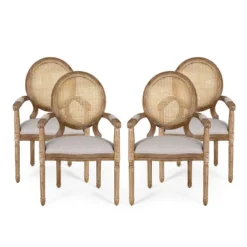 Set Of 4 Judith French Country Wood And Cane Upholstered Dining Chairs - Christopher Knight Home 25 Set Of 4 Judith French Country Wood And Cane Upholstered Dining Chairs - Christopher Knight Home -HOMCOM Sales Store GUEST 96a70970 be9a 4018 b1d1 e1bbf1b20111