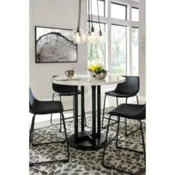 Centiar Round Dining Table Black - Signature Design By Ashley