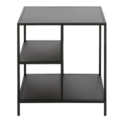Black Bronze Side Table With Metal Shelves - Henn&Hart -HOMCOM Sales Store GUEST 998496de 0cf6 4940 a06c 5e20277fc586