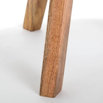 Amari Round Side Table With Brass Inlay Top White - Adore Decor 4 Amari Round Side Table With Brass Inlay Top White - Adore Decor - Image 2