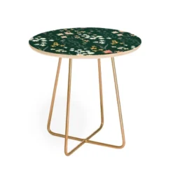 Round Emanuela Carratoni Meadow Flowers Theme Side Table - Deny Designs -HOMCOM Sales Store GUEST 9d2c5aa0 8f67 4902 8ae2 08105842bf02
