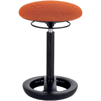 Safco Twixt Desk Height Ergonomic Stool 22 1/2" High Orange Fabric 3000OR 3 Safco Twixt Desk Height Ergonomic Stool 22 1/2" High Orange Fabric 3000OR