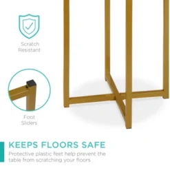 Best Choice Products 16in Faux Marble Modern Round Living Room Accent Side Table W/ Metal Frame 14 Best Choice Products 16in Faux Marble Modern Round Living Room Accent Side Table W/ Metal Frame -HOMCOM Sales Store GUEST 9e98218b dd44 4015 a39a b394c6cd62ca