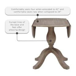 Torino Dining Tables Rustic Brown - Linon -HOMCOM Sales Store GUEST 9ef2db62 314d 4b0a a7df cac8dfbd01c7