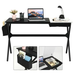 Costway Computer Desk Writing Study Laptop Table W/ Drawer & Storage Bag WalnutBlack -HOMCOM Sales Store GUEST 9f49d208 14f8 42e9 a849 6cc1d12ef69b