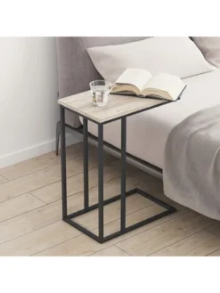 Year Color C-Shaped Snack Side Table For Living Room, Bedroom, And Entryway -HOMCOM Sales Store GUEST a0136f12 3c60 4b38 a5e5 25104af187dc