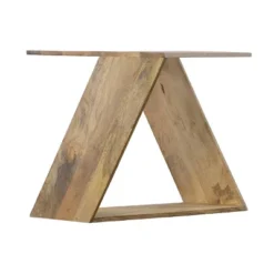 Square Top End Table With Illusion Wooden Frame Oak Brown - The Urban Port -HOMCOM Sales Store GUEST a10eb15d 4c69 478f 8c53 ac380a31d2f7