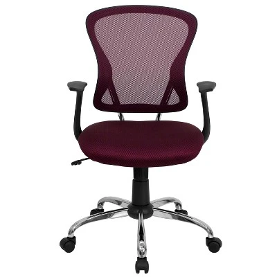 Flash Furniture Mid-Back Mesh Swivel Task Office Chair With Chrome Base And Arms 10 Flash Furniture Mid-Back Mesh Swivel Task Office Chair With Chrome Base And Arms - Image 8