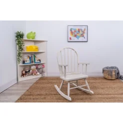 Windsor Back Rocking Kids' Chair White - Gift Mark
