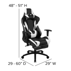 Emma And Oliver Racing Gaming Ergonomic Chair With Reclining Back, Footrest In Red LeatherSoft -HOMCOM Sales Store GUEST a3d07155 c0ca 4813 bf5f 194a818be85e