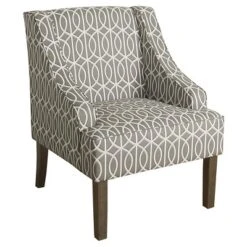 Classic Swoop Accent Armchair - HomePop -HOMCOM Sales Store GUEST a3ea8a18 eb91 41ce b4f9 552cbb271e5b
