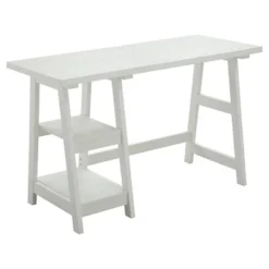 Designs2Go Trestle Desk With Shelves - Breighton Home -HOMCOM Sales Store GUEST a401a55c 3f04 4a14 8da8 7ede6bb0e114