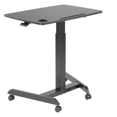 Monoprice Gas-Lift Height Adjustable Sit-Stand Mobile Rolling Workstation Laptop And Computer Desk V2 5 Monoprice Gas-Lift Height Adjustable Sit-Stand Mobile Rolling Workstation Laptop And Computer Desk V2 - Image 3