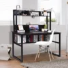 Costway Computer Desk With Hutch Bookshelf Study Wrting Desk Space Saving -HOMCOM Sales Store GUEST a62f18d1 818e 4393 b1cb a62cf4626034