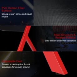 Costway Gaming Desk Computer Desk W/Controller Stand Cup Holder Headphone Hook Mouse Pad -HOMCOM Sales Store GUEST a68cda94 9984 4d1a a8e1 2fbdee702f44