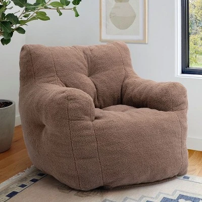 Panpan Bean Bag Chairs With Memory Foam,37" W Faux Fur Teddy Bean Bag Chair,Fluffy Lazy Sofa-The Pop Maison 9 Panpan Bean Bag Chairs With Memory Foam,37" W Faux Fur Teddy Bean Bag Chair,Fluffy Lazy Sofa-The Pop Maison - Image 7