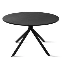 43'' Jones Solid Black Grain Round Dining Table -The Pop Maison -HOMCOM Sales Store GUEST a7019290 5fb3 4f00 a507 dd7f89af0c40