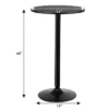 Costway 24" Round Pub Table Bistro Bar Height Cocktail Table W/Metal Base Indoor Black -HOMCOM Sales Store GUEST a8bd34fc f8e9 4ba8 b426 691991e108ee