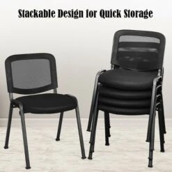 Costway Set Of 5 Conference Chair Mesh Back Office Waiting Room Guest Reception Black 15 Costway Set Of 5 Conference Chair Mesh Back Office Waiting Room Guest Reception Black -HOMCOM Sales Store GUEST a8c6a770 71e6 4e95 b87f 07728730f82f