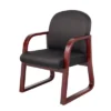 Mahogany Reception Chair - Boss Office Products 1 Mahogany Reception Chair - Boss Office Products -HOMCOM Sales Store GUEST a90ec264 c76d 473d 9f0c ebe8570a9683