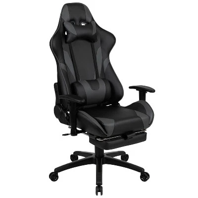 Flash Furniture X30 Gaming Chair Racing Office Ergonomic Computer Chair With Fully Reclining Back And Slide-Out Footrest In Red LeatherSoft 16 Flash Furniture X30 Gaming Chair Racing Office Ergonomic Computer Chair With Fully Reclining Back And Slide-Out Footrest In Red LeatherSoft - Image 14