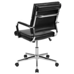 Flash Furniture Mid-Back LeatherSoft Contemporary Panel Executive Swivel Office Chair -HOMCOM Sales Store GUEST aa4c3ff6 fd69 48cd bc36 65be0548be13