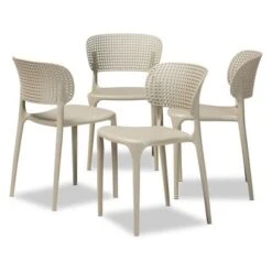 4pc Rae Plastic Stackable Dining Chair Set - Baxton Studio 19 4pc Rae Plastic Stackable Dining Chair Set - Baxton Studio -HOMCOM Sales Store GUEST ab54ca1d 916d 47ed b6af 0110a1d04ca9