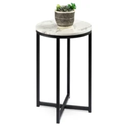 Best Choice Products 16in Faux Marble Modern Round Living Room Accent Side Table W/ Metal Frame 18 Best Choice Products 16in Faux Marble Modern Round Living Room Accent Side Table W/ Metal Frame -HOMCOM Sales Store GUEST aba9cc84 05e0 488c ba90 036ac3a4c55a