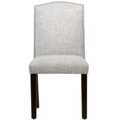 Ayala Nail Button Dining Chair In Linen - Skyline Furniture -HOMCOM Sales Store GUEST ac42be73 ece8 4930 96cb c490f105f8ea