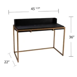 Bilcrafield Flip Top Desk With Storage Black/Gold - Aiden Lane -HOMCOM Sales Store GUEST ad5d3e00 03d3 460e bd5a f027aa22cada
