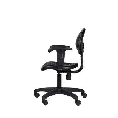 16"-21" Adjustable Height Polyurethane Task Office Chair With Arms Black- Hampden Furnishings 19 16"-21" Adjustable Height Polyurethane Task Office Chair With Arms Black- Hampden Furnishings - Image 17