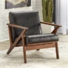 Bianca Mid-Century Modern Armchair Black/Walnut - Buylateral -HOMCOM Sales Store GUEST addbcc04 3ff7 44d1 919b 0da221df7099