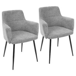 Set Of 2 Andrew Contemporary Dining Accent Chairs - Lumisource -HOMCOM Sales Store GUEST aed42298 887e 4d1e a06d c8af6c7bb3ee