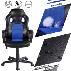 Yaheetech Office Chair Desk Artificial Leather Gaming Chair -HOMCOM Sales Store GUEST aed58370 3b49 4a7d be40 e4b3ec414306