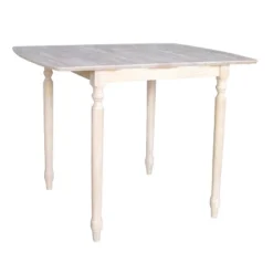 36" Extendable Table With Butterfly Unfinished - International Concepts -HOMCOM Sales Store GUEST af016a52 4e06 4776 ac4c f4bb632cc131