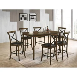 Somers Rectangular Counter Height Dining Table Oak - HOMES: Inside + Out -HOMCOM Sales Store GUEST af0f7f79 cf7c 4529 ae89 e66fd8f71d87