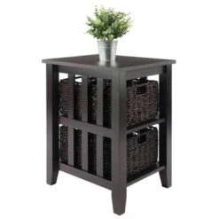 Morris Side Table With Baskets Espresso/Chocolate - Winsome 12 Morris Side Table With Baskets Espresso/Chocolate - Winsome -HOMCOM Sales Store GUEST af3ceb8e 4a97 42ba afef 15b8f501f703