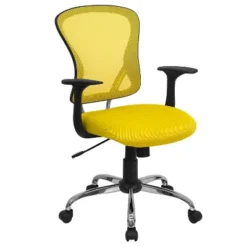 Flash Furniture Mid-Back Mesh Swivel Task Office Chair With Chrome Base And Arms 26 Flash Furniture Mid-Back Mesh Swivel Task Office Chair With Chrome Base And Arms -HOMCOM Sales Store GUEST af72212f 455f 436e 9164 e13b44c86528