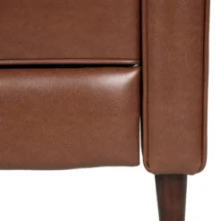 Mervynn Mid-Century Modern Button Tufted Recliner Cognac Brown/Dark Espresso - Christopher Knight Home -HOMCOM Sales Store GUEST afc771fb 6460 4194 83f8 601108416b66