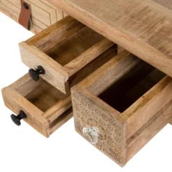 Serreno Rectangular Writing Desk Natural - Furniture Of America -HOMCOM Sales Store GUEST b3983c13 2111 4560 9eb5 98f61f59e27e