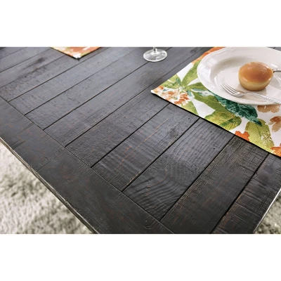 Hepburn Rectangular Dining Table Black - HOMES: Inside + Out 8 Hepburn Rectangular Dining Table Black - HOMES: Inside + Out - Image 6