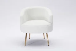 Armchair Accent Tub Barrel Chair With Gold Metal Legs-ModernLuxe 14 Armchair Accent Tub Barrel Chair With Gold Metal Legs-ModernLuxe -HOMCOM Sales Store GUEST b3dcd5e3 910c 4324 87db 3dbaf17fa89c